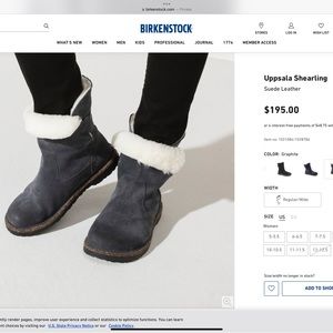 Birkenstock shearling lined boots *NEW* size 41